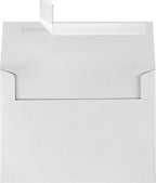 LUXPaper A7 Invitation Envelopes | Peel & Press | 5 1/4" x 7 1/4" | Gray | 80lb. Text | 100% Cotton | 1,000 Qty