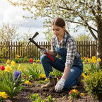 INTERTOOL Small Cutter Mattock – 1.5 lb Forged Steel Garden Tool Weeding, Digging, Camping - Anti-Slip Fiberglass Handle HT08-0304