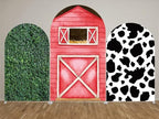 Arch Backdrop Chiara Arch Stand Covers Stretchy Spandex Fabric Cow Pattern Background for Birthday Baby Shower Party Decoration