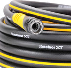 Melnor 88050AMZ XT Fusion Garden Hose 5/8" x 50ft - Durable - Lightweight - Kink-Resistant - Polymer Blend - Black/Orange