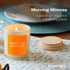 Homesick Scented Candles for Home (Morning Mimosa) - 7.5 oz Long-Lasting Natural Soy Wax Blend Jar Candle Gift for Women & Men for All Occasions, 30-35 Hours Burn Time - Notes of Orange Flower & Honey