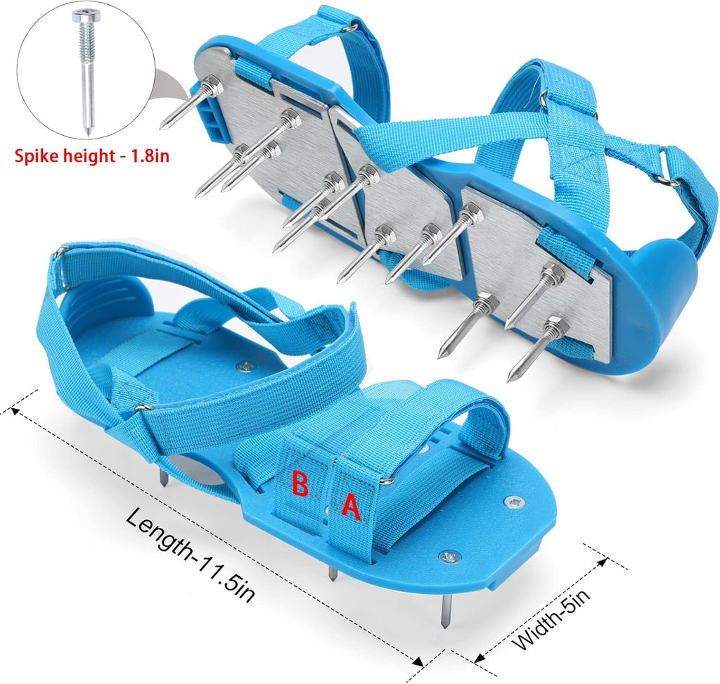Lawn Aerator Shoes for Grass - Pre-Assembled Grass Aerator Shoes for Lawn - Soil Yard Aerator Tool for Aerating Patio Garden