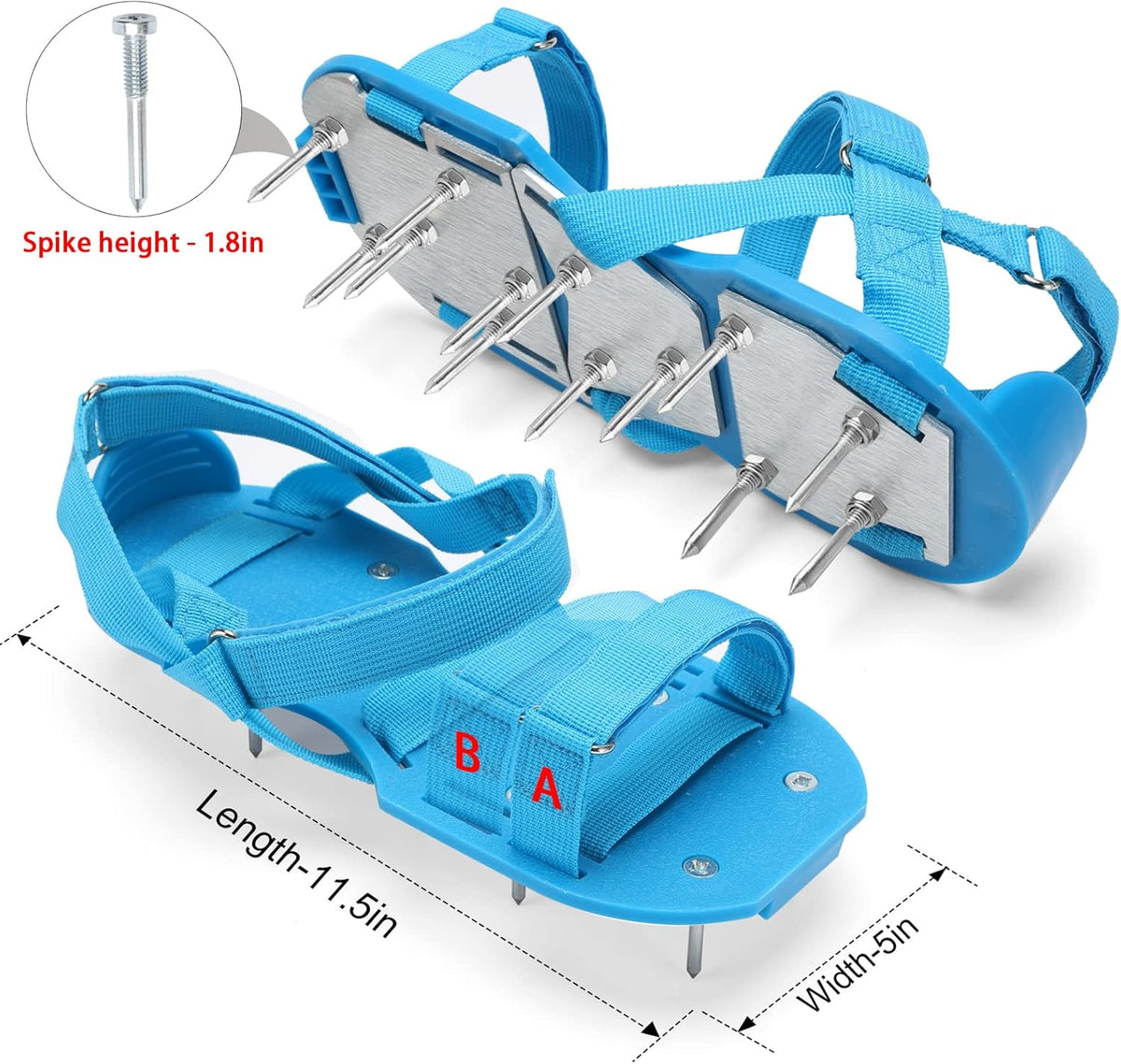 Lawn Aerator Shoes for Grass - Pre-Assembled Grass Aerator Shoes for Lawn - Soil Yard Aerator Tool for Aerating Patio Garden