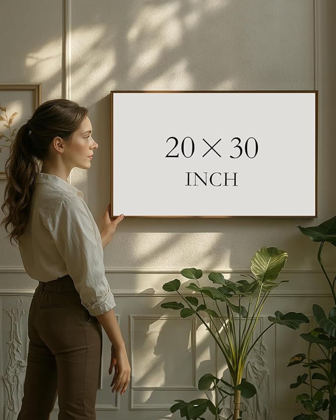 InSimSea Framed Canvas Wall Art Vintage Decor, Large Wall Art, Meadow with Flowers Landscape Wall Art Prints, Modern Farmhouse Cottagecore Bedroom Bathroom Office Decoration, 20"x30"