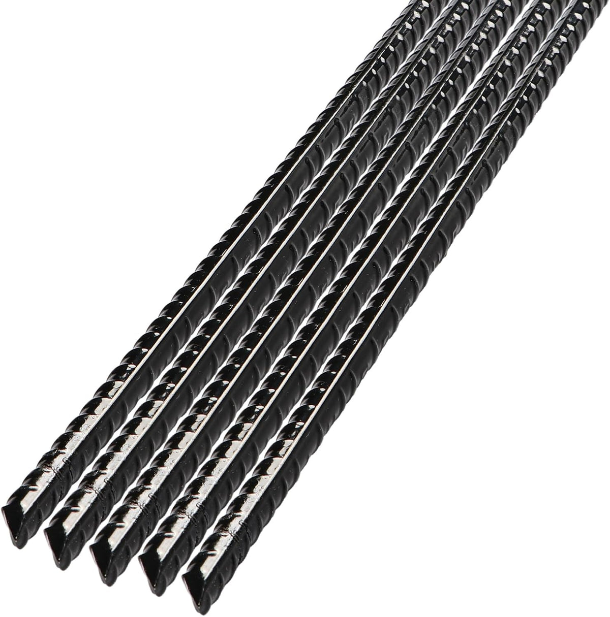Ground Anchor Stakes, Heavy Duty Straight Rebar Stakes Forged 15inch Camping Stakes with Chisel Point End Steel Plant Support Garden Spikes for Tent Gardening Concrete Timber