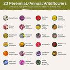 Eden Brothers Connecticut Wildflower Mixed Seeds for Planting, 1/4 lb, 120,000+ Seeds with Cornflower, Cosmos | Attracts Pollinators, Plant in Spring or Fall, Zones