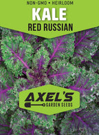 Kale Seeds for Planting - Plant & Grow Heirloom Kale Varieties Home Outdoor Garden – Easy Grow Planting Packet Instructions Included, Great Gardening Gift – 5 Packets of Each Variety