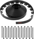VEVOR Landscape Edging, 100 ft x 1.5 in Plastic Garden Border Edging with 120 Spikes, No Dig, Flexible Lawn Edgings Roll, UV-Resistant Mini Fence Borders Pathway Edgings for Flower Beds Yard Paver