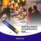 40 Watt Bug Zapper Bulb Replacement for Stinger B4045-4 UVB45 by Lumenivo - UV Blacklight Replacement Bulb for Bug Zapper Outdoor and Indoor Fly Trap for Home - 3 Bulbs
