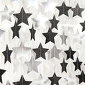 Black-Silver Birthday Graduation Party-Decorations Garland - 62ft Glitter Twinkle Little Star Hanging Streamers Banner Decor,Bachelorette Wedding Baby Bridal Shower New Years Supplies Backdrop Hugtmr
