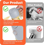 TrendPlain 16oz/470ml Glass Olive Oil Sprayer for Cooking – 2 in 1 Olive Oil Dispenser Bottle for Kitchen Gadgets and Air Fryer Accessories, Salad, BBQ - Ash