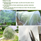 6.5x50Ft Mosquito Bug Insect Bird Fine Mesh Net Barrier Hunting Blind Garden Screen Netting for Protect Your Plant Fruits Flower