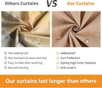 Covered Outdoor Gazebo Curtain Replacement Universal 4-Panel Sidewalls 8' x 8', Outdoor Gazebo Privacy Curtains with Zipper, Replacement for Outdoor, Patio Canopy, Garden and Backyard (Curtain Only)