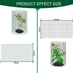 6 PCS Plant Protectors from Animals,14" H X 13" D Metal Mesh Plant Cage Covers with Garden Plant Outdoor for Flower Vegetable to Keep Animals Out