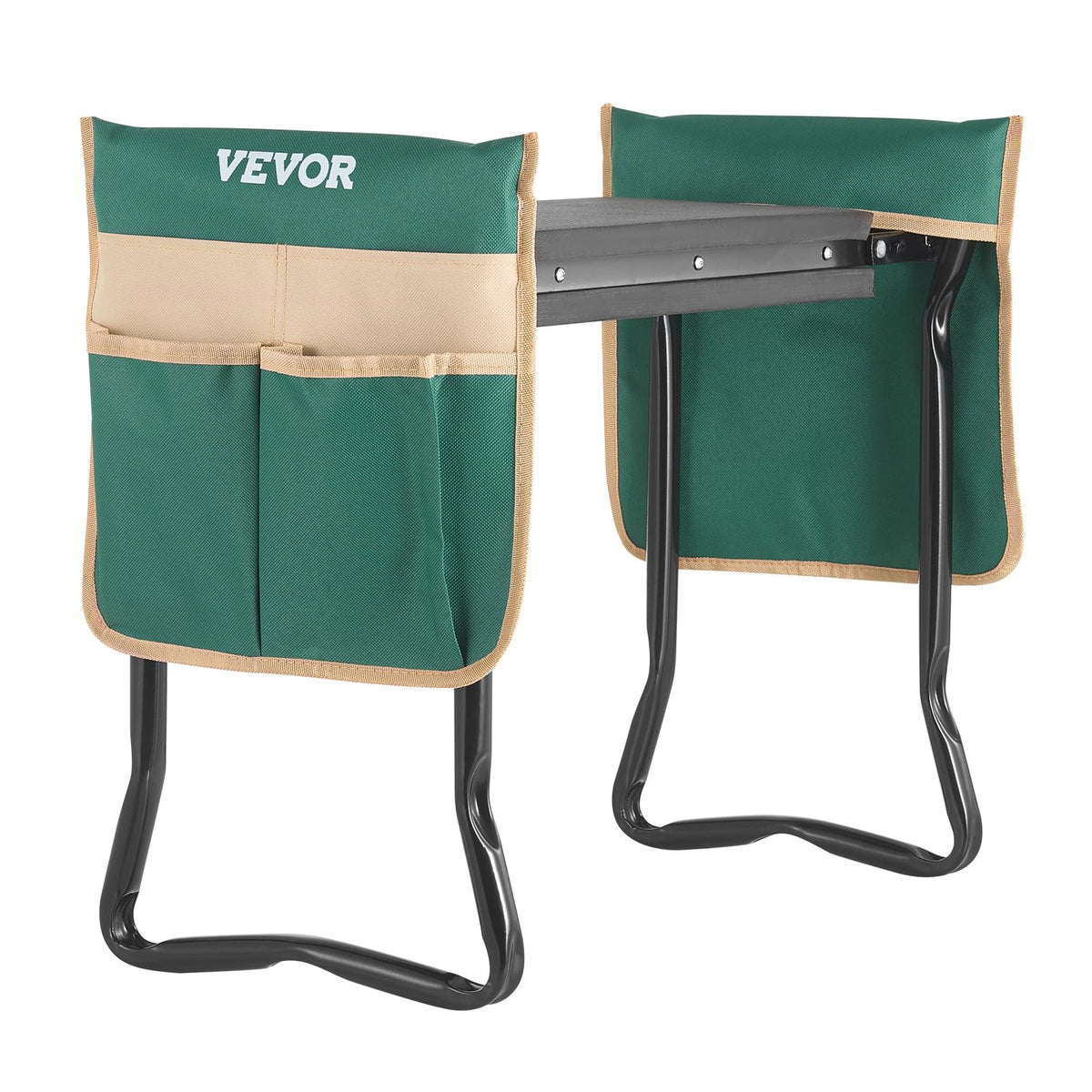 VEVOR Garden Kneeler and Seat, 330 lbs Load Capacity, 8" EVA Wide Pad, Foldable Garden Stool, Kneeling Bench for Gardening with Tool Bag, Gifts for Women, Grandparents, Seniors, Mom and Dad