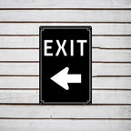 12x16"Exit Sign with Right Arrow - High-Intensity Aluminum Parking Lot Sign, Weatherproof & Fade-Resistant, Ideal for Outdoor & Indoor Use - Curbside Sign