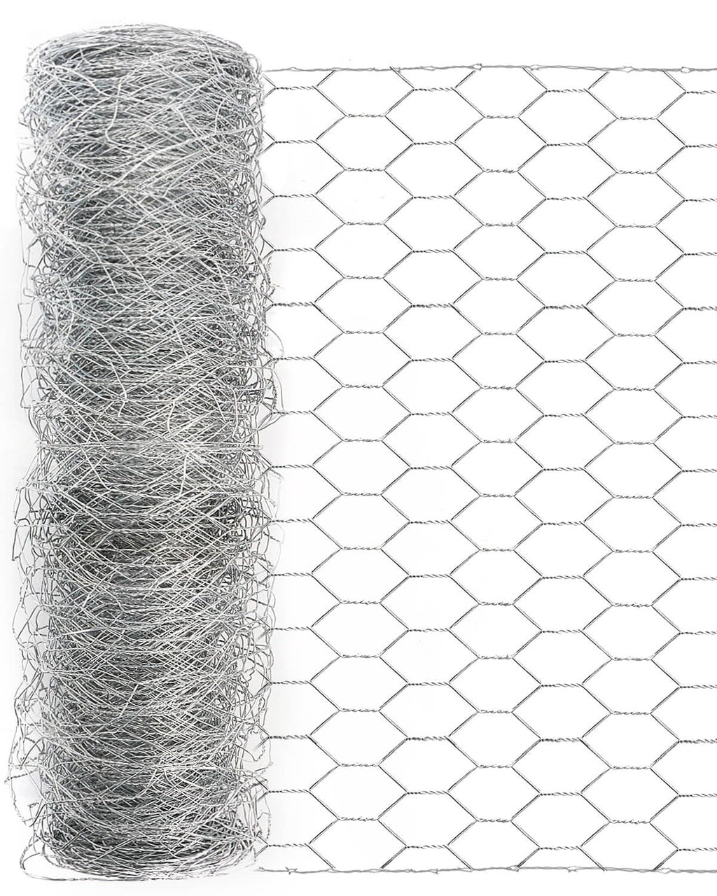 Garden Poultry Chicken Wire Netting - 72 '' × 25 ' Garden Fence Animal Barrier, Chicken Wire for Crafts, 1 inch Mesh Poultry Netting Fence, Pet/Rabbit/Chicken Wire Fencing