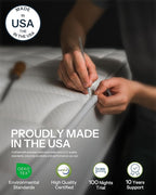 8 Inch Full Mattress, Cooling Memory Foam Full Size Mattress, Motion Isolation in Made in USA Mattresses in a Box, Fiberglass Free, Medium Firm, CertiPUR-US Certified, Pressure Relief, CY-8-F