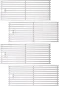 4 Pc 304 Heavy Duty Cast Stainless Steel 5/16" Rod BBQ Cooking Grill Grates Replacement Parts for Blaze Grill 3, 4, 5 Burner Blaze Grill Models, AOG, RCS, Summerset Sizzler, Stainless Steel 18 x 7-3/8