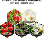 2024 Hanging Strawberry Planter - Upside-Down Patio Garden Tomato Grow Bags With Handle for Outdoor (3)