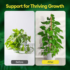 3-Pack 48” Bendable Moss Pole Monstera Plant Support for Climbing Indoors Plants, Coir Moss Poles Moss Sticks Plant Pole DIY, Plant Support Stake for Potted Plants