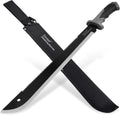 Machete for Bushcraft, 24 inch Survival Knife with Saw for Yard Work, Gardening Heavy Duty Machete with No-Slip Handle and Sheath for Hunting, Outdoor Tree Cutting Esvopa