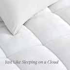 Bare Home Full XL Microplush Mattress Topper - Pillow Top Reversible - Soft Mattress Cover - Dual Sided All-Season - 8" to 24" Deep Pocket - Fitted Cover - Plush Mattress Pad (Full XL)
