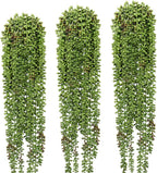 3 Pcs String of Pearls Plant Artificial Hanging Succulents Plants for Home Garden Decor (Pots Not Included)