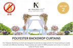 AK TRADING CO. 10 feet x 10 feet Polyester Backdrop Drapes Curtains Panels with Rod Pockets - Wedding Ceremony Party Home Window Decorations - RED (DRAPE-5x10-RED)