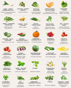 50 Tactiko Survival Vegetable, Herb & Fruit Seed Kit - U.S.A. Harvested Varieties - 37,000+ Non-GMO Heirloom Seeds - Emergency Seed Vault in Waterproof Mylar Bag - Long-Term Storage