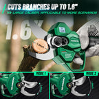 PAOWAFOL Electric Pruning Shears, 1.6" (41mm) Cordless Power Pruner with LCD Display, Brushless Motor, 2x2000mAh Batteries, 2xSK5 Blades, Battery Powered Branch Cutter for Garden Trimming