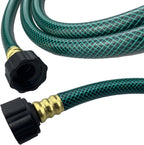 PVC Garden Hose 1/2 Inch, Flexible Water Hose with Male and Female Fittings, No Leaking, Heavy Duty, for Household, Outdoors, Lawns, Patio (20 FT, Green, Plastic Fittings)