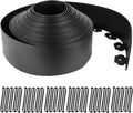 Hugeleaf 4.5 Inch Tall Landscape Edging 60 Feet Garden Edging with 60 Spikes, Plastic Landscape Border Edging for Landscaping Lawn, Flower Beds(Black)