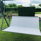Swing Seat Cover - 600D Thickened Oxford Waterproof Chair Bench Replacement Cover for 2/3 Seat Patio Garden Swing (Grey, XXL - 58.3x19.7x19.7in)