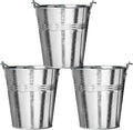 Grease Bucket for Pellet Grill Smokers – 3-Pack Heavy Duty Galvanized Steel Drip Catcher, Rust-Proof 5.6" Diameter, Easy Clean BBQ Accessory