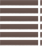 6PCS 40" L x 6" H Brown Landscape Edging - Each (20ft Total) Galvanized Steel Edge for Lawn Yard- No-Dig Hammer-in Heavy Duty Metal Edging Border with 6 Clips