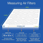 Nordic Pure 12x12x1 (Actual Size: 11 3/4 x 11 3/4 x 3/4) Pleated MERV 12 Air Filters 3 Pack