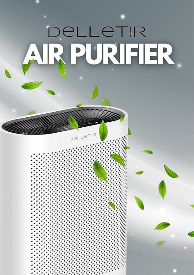 True HEPA Air Purifier GL-FS32 | 4-Stage Filtration System, Ultra-Quiet Operation, and Air Quality Sensor | Ideal for Large Rooms, Bedrooms, and Offices