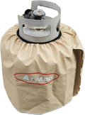 ATYARD Heavy Duty Propane Tank Cover Fits Standard 20 lb Tank Cylinder, UV and Weather Resistant , with Storage Pocket Beige