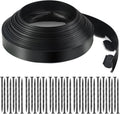 LINSHRY 66FT Landscape Edging, 2 Inch Tall No Dig Garden Border Edging with 60pcs Spikes, Plastic Paver Edging Lawn Edging for Landscaping, Flower Bed, Grass, Yard
