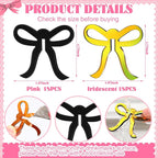 36 Pcs Bow Drink Markers Acrylic Drink Tags Bowknot Wine Glass Charms for Bachelorette Coquette Birthday Cocktail Wedding Decoration Bridal Shower Party Favors