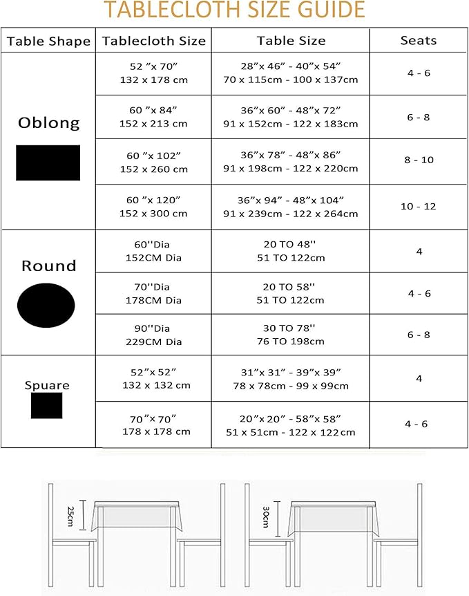Outdoor Tablecloth Wrinkle-Free Stain Resistant Waterproof Polyester Fabric Table Cover with Zipper Umbrella Hole for Picnic/Party/Dinner/Patio Garden(70inch Round,Zippered,Water Blue)