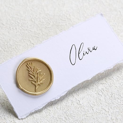 UNIQOOO Glue Gun Sealing Wax Sticks for Wax Seal Stamp - Prosecco Metallic Light Gold, Great for Wedding Invitation, Card Envelope, Snail Mail, Wine Package, Christmas Gift Ideas, Pack of 8