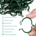 Plant Support Clips 100 PCS, Tomato Vine Clips, Tomato Trellis Plastic Clips, Garden Vine Fixing Clips - for Climbing Plants, Tomato, Grape, Vegetables and Plants Stalks
