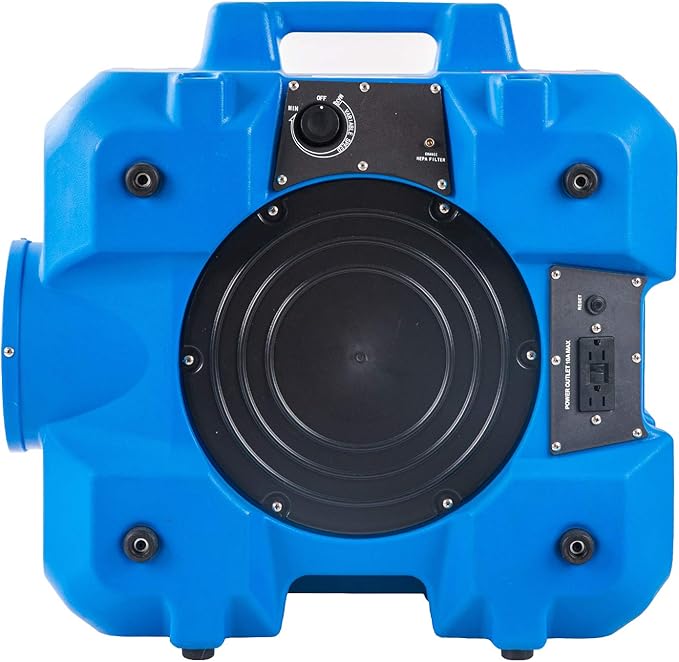 MOUNTO HEPA500 Commercial 500cfm Air Purifier Hepa Air Scrubber Negative Air Machine Roto-Molded (Blue)