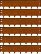 Cor-Ten Steel Landscape Edging 12 Inch,20Ft 6-Pack Rust-Resistant Metal Landscape Edging,Steel Edging for Landscaping,Yard,Garden,Lawn