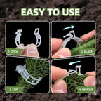 CLEANGOR 300Pcs Plant Clips, Plant Support Clips Plastic Trellis Clips