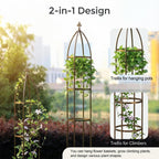 Garden Obelisk Trellis 100% Metal Heavy Duty 5.5 ft for Climbing Vines
