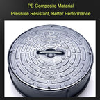Septic Tank Lids, Manhole Cover with Handle, Sturdy and Pressure-Resistant, Suitable for Green Belts, Residential Areas and Construction Sites(35 cm/14 in)