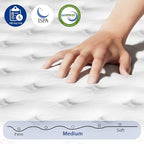 Twin Size Mattress in a Box 10 Inch Hybrid Mattress [Enhanced Stability], Medium Firm Feel with Memory Foam and Pocket Springs, Reinforced Edge Support